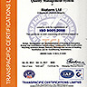 Сертификат за регистрация по ISO 9001:2008 на английски